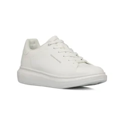 Sneakers bianche da Uomo con suola platform e logo Carrera Jeans