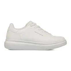Sneakers bianche da Uomo con suola platform e logo Carrera Jeans