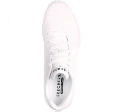 Sneakers bianche da uomo con sottopiede Memory Foam Skechers Uno Lite