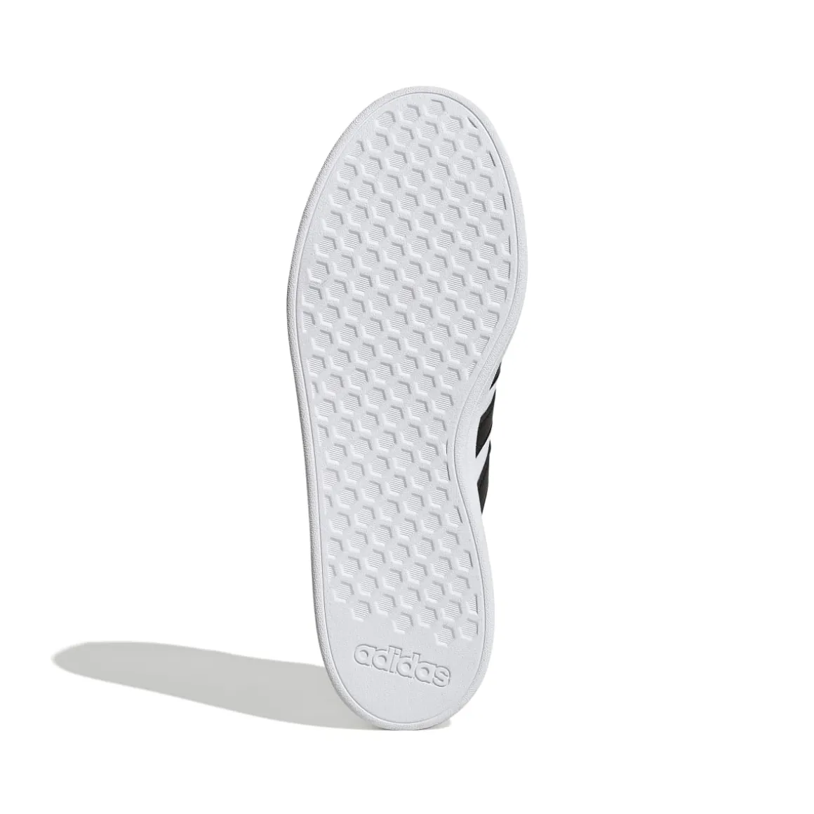 Sneakers bianche da uomo con strisce a contrasto adidas Grand Court Base 2.0