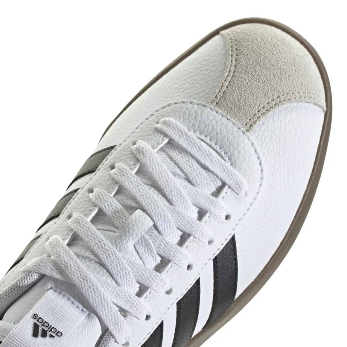 Sneakers bianche da uomo con strisce laterali nere adidas VL Court 3.0