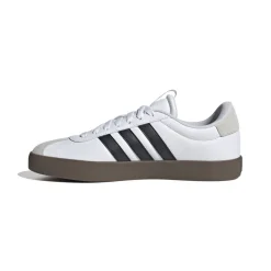Sneakers bianche da uomo con strisce laterali nere adidas VL Court 3.0