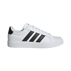 Sneakers bianche da Uomo con tre strisce nere adidas STREETTALK