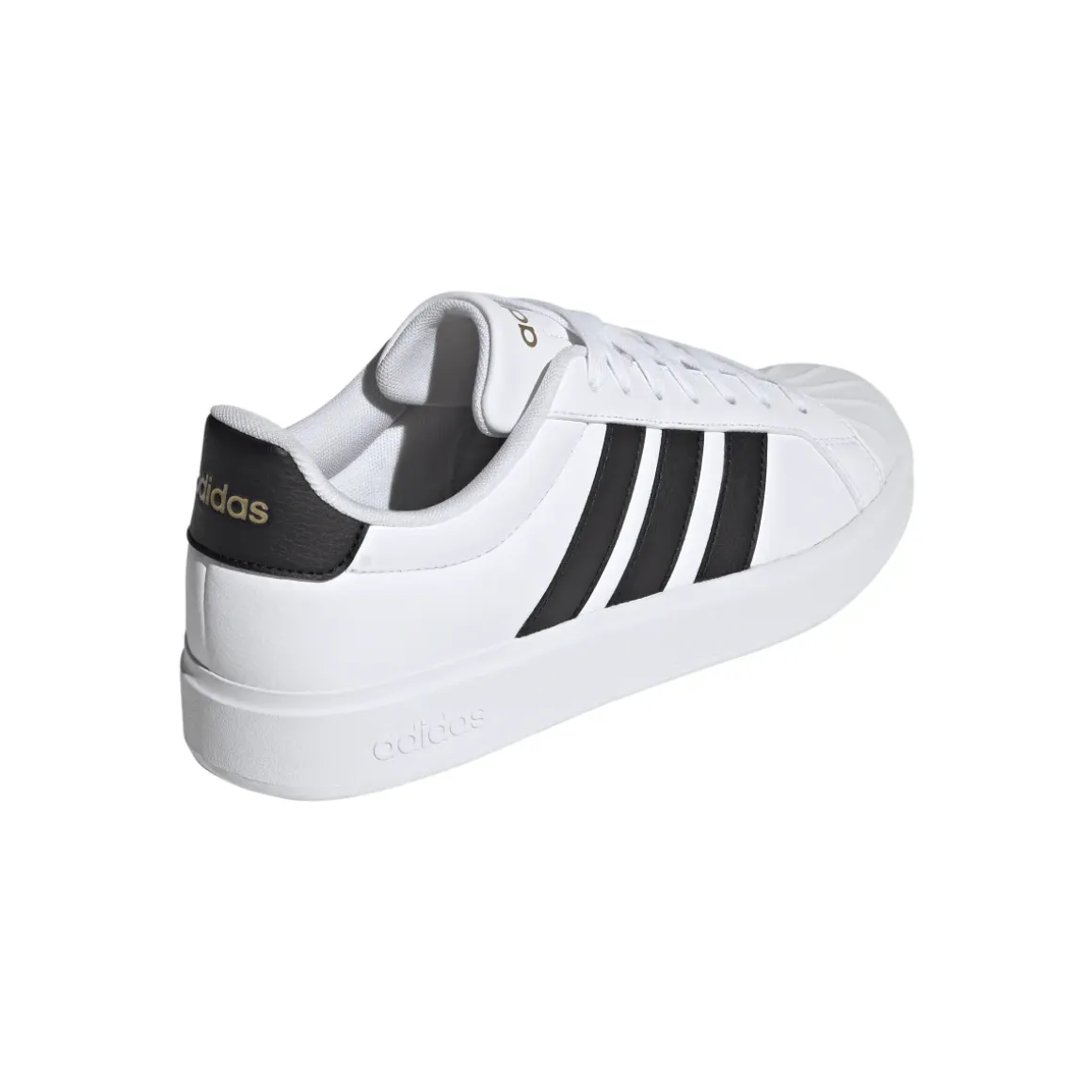 Sneakers bianche da Uomo con tre strisce nere adidas STREETTALK