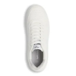 Sneakers bianche da uomo in similpelle con lacci dettagli forati Gas