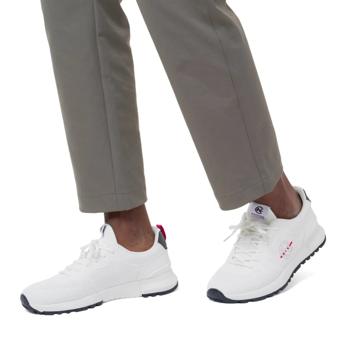 Sneakers bianche da Uomo in tessuto Nautica