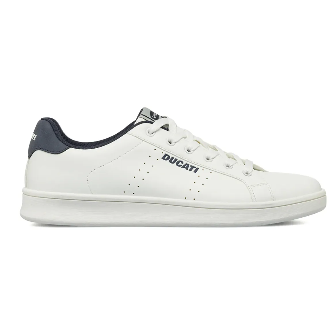 Sneakers Bianche da Uomo sportive con dettagli blu Ducati