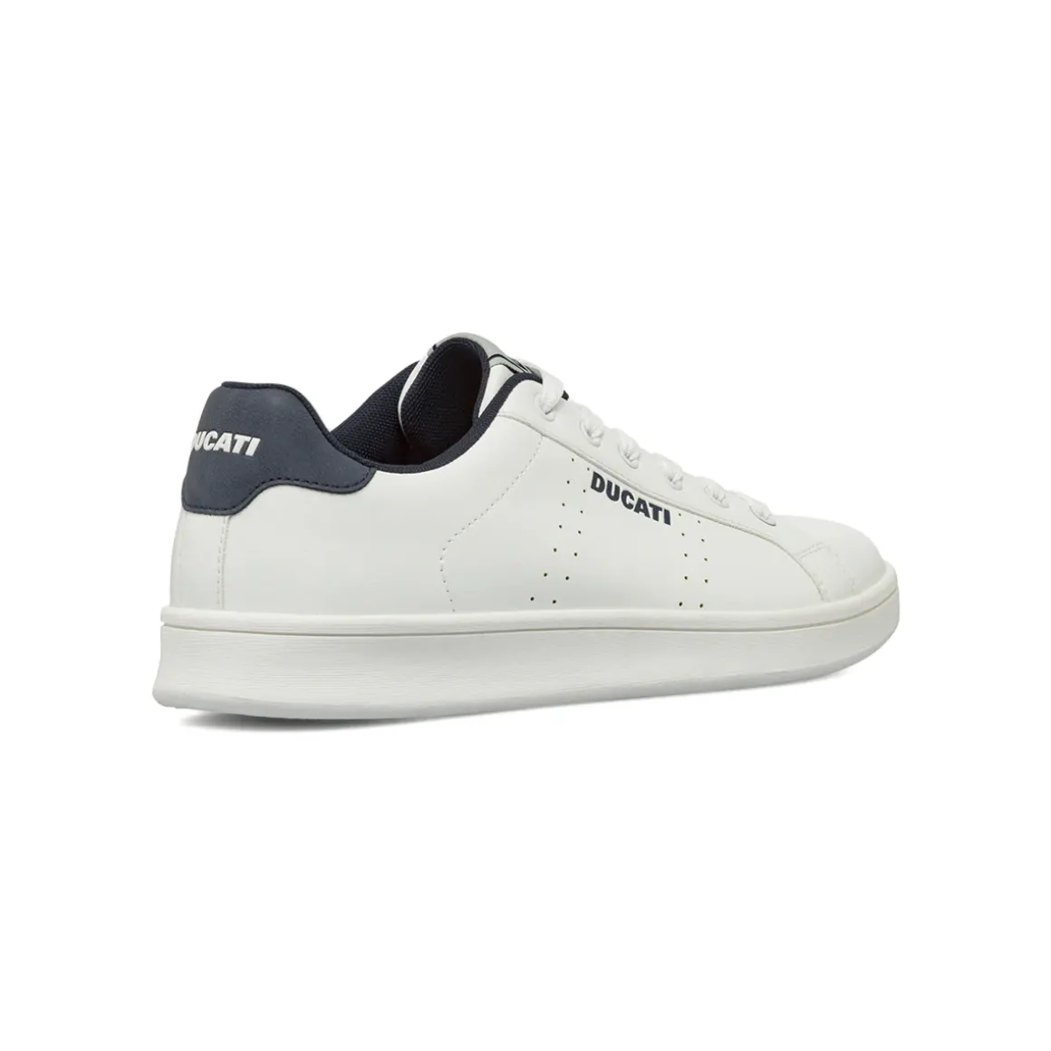 Sneakers Bianche da Uomo sportive con dettagli blu Ducati