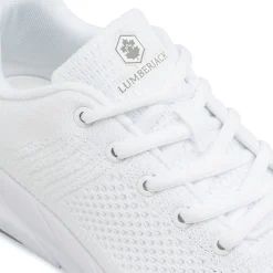 Sneakers Bianche Donna in tessuto mesh con Memory Foam Lumberjack