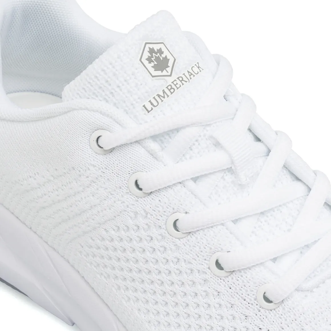Sneakers Bianche Donna in tessuto mesh con Memory Foam Lumberjack