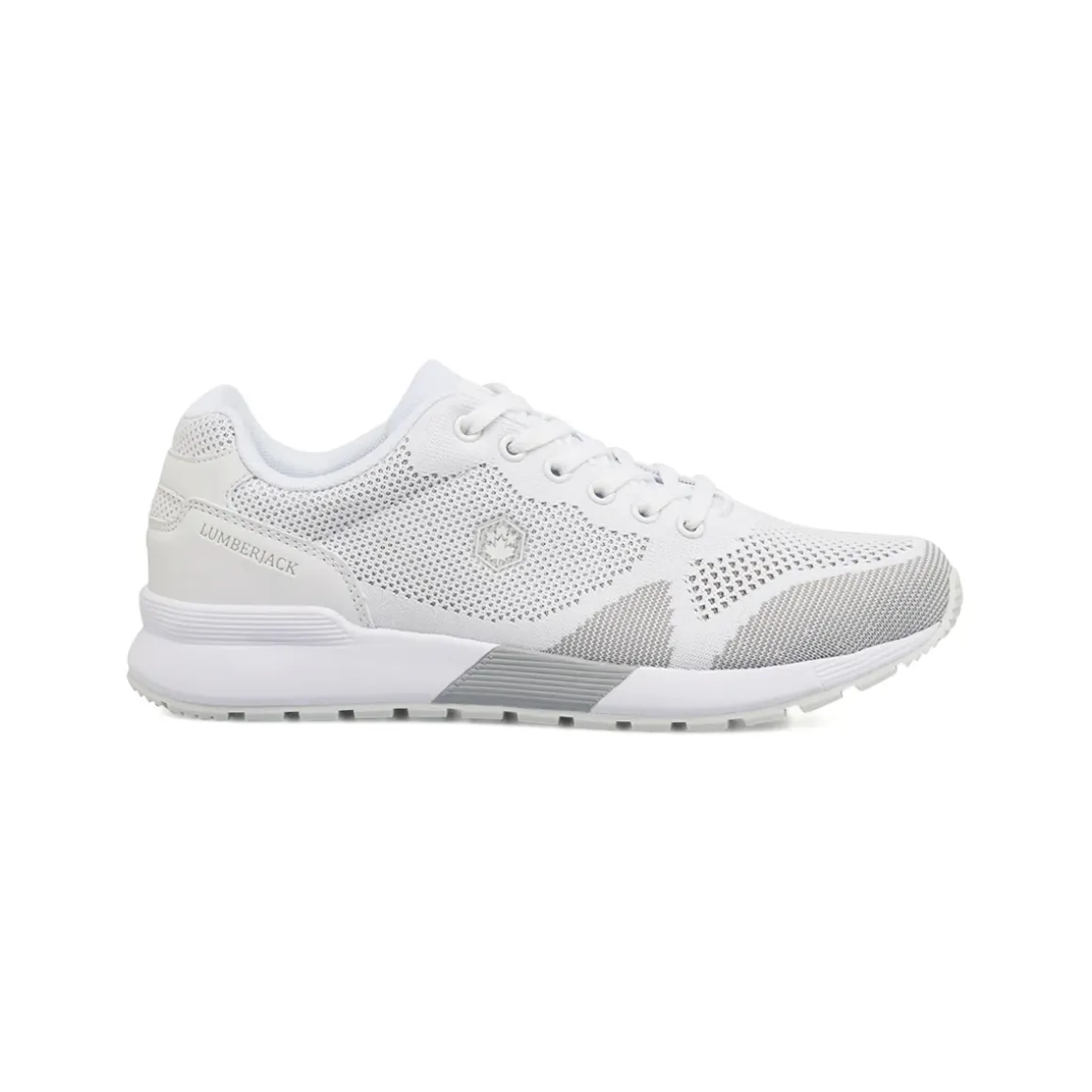 Sneakers Bianche Donna in tessuto con soletta Memory Foam Lumberjack