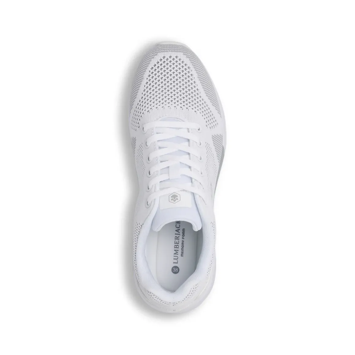 Sneakers Bianche Donna in tessuto con soletta Memory Foam Lumberjack