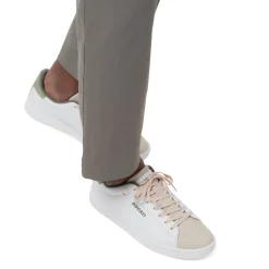 Sneakers bianche e beige da Uomo con dettaglio verde sul tallone Ducati
