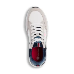 Sneakers bianche e beige da Uomo con inserti effetto scamosciato Lumberjack