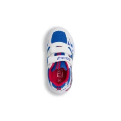 Sneakers bianche e blu Bambino con luci e chiusura a strappo Spiderman