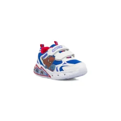 Sneakers bianche e blu Bambino con luci e chiusura a strappo Spiderman