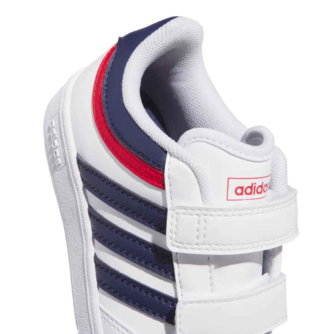 Sneakers bianche e blu da Ragazzo HOOPS 4.0 adidas