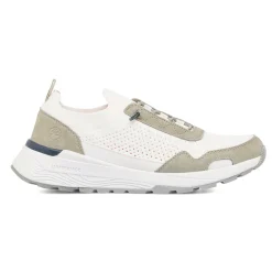 Sneakers bianche e grigie da Uomo con lacci elastici Lumberjack