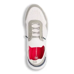 Sneakers bianche e grigie da Uomo con lacci elastici Lumberjack
