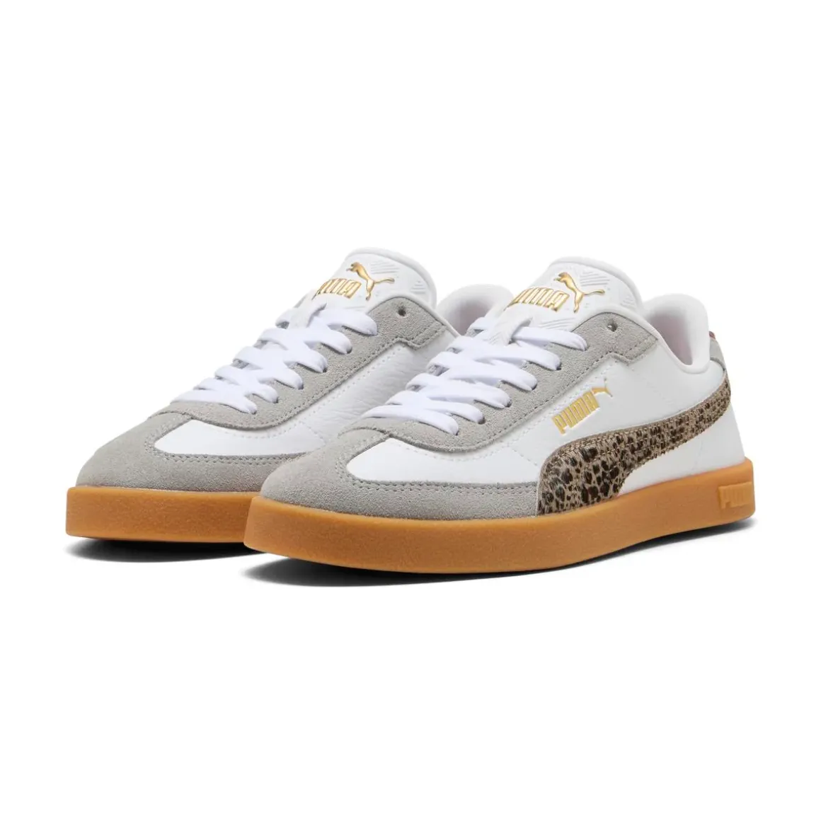 Sneakers bianche e grigio da Donna con stampa animalier Club II Era Animal Flair Puma
