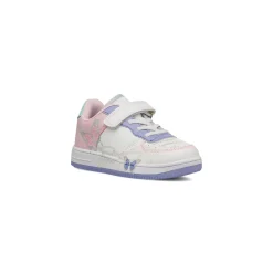 Sneakers bianche e lilla da Bambina con farfalle e strappo Dieci Baci
