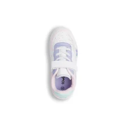 Sneakers bianche e lilla da Bambina con farfalle e strappo Dieci Baci