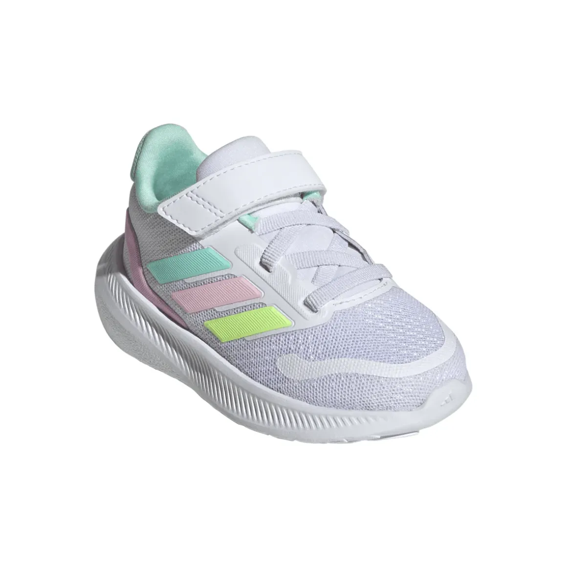 Sneakers bianche e multicolori da Bambina RUNFALCON 5 adidas
