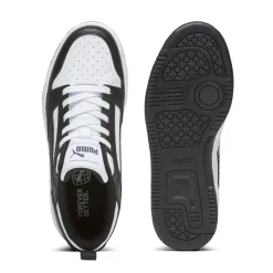 Sneakers bianche e nere da ragazzo Puma Rebound V6 Lo Jr
