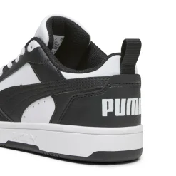 Sneakers bianche e nere da ragazzo Puma Rebound V6 Lo Jr