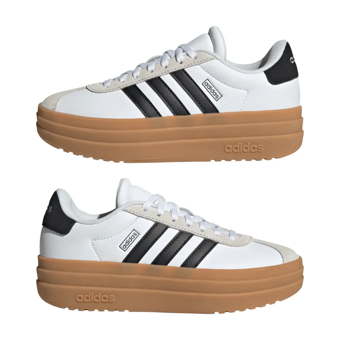 Sneakers bianche e nere da Ragazza adidas VL COURT BOLD J