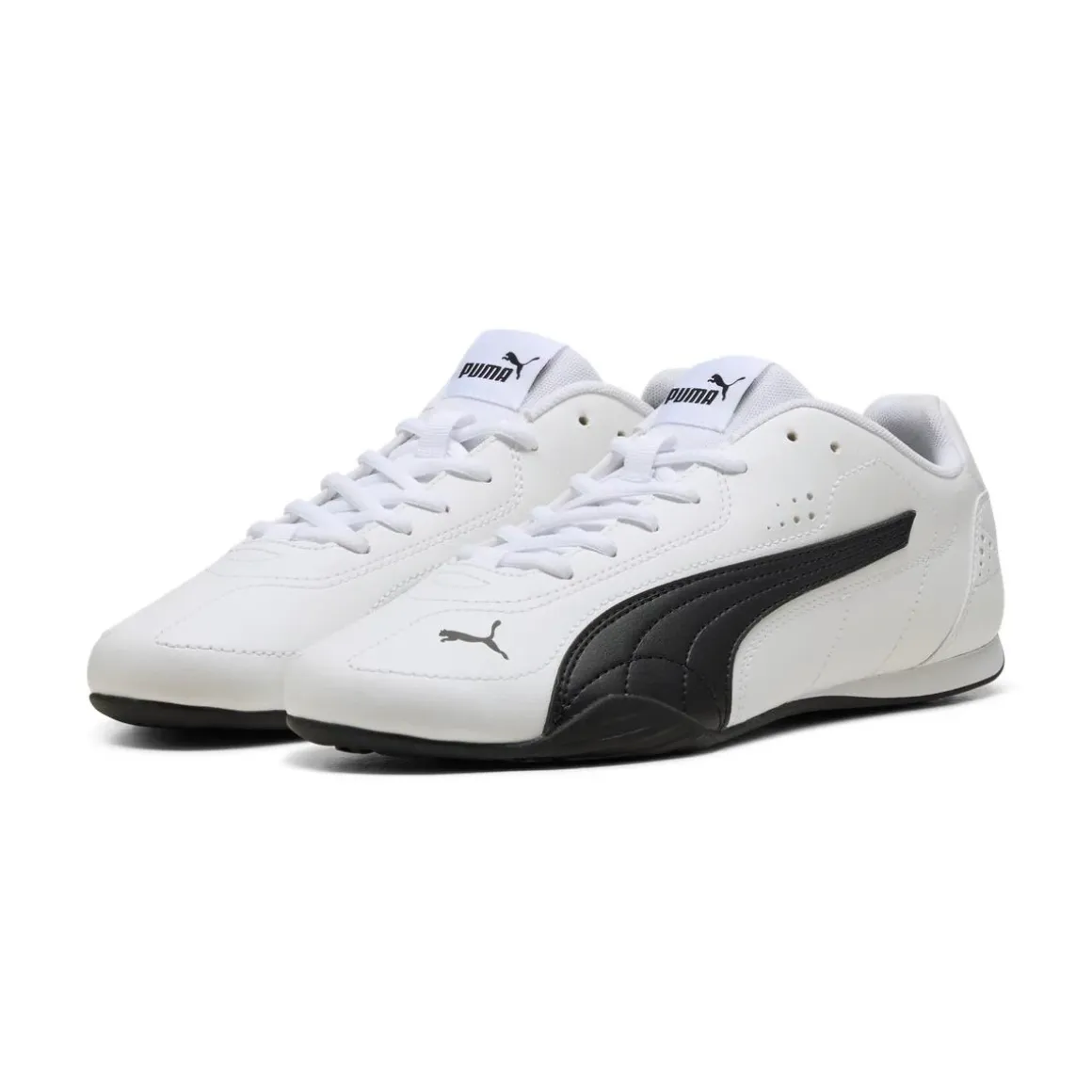 Sneakers bianche e nere da Uomo con logo PUMA CATCH