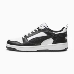 Sneakers bianche e nere da uomo Puma Rebound v6