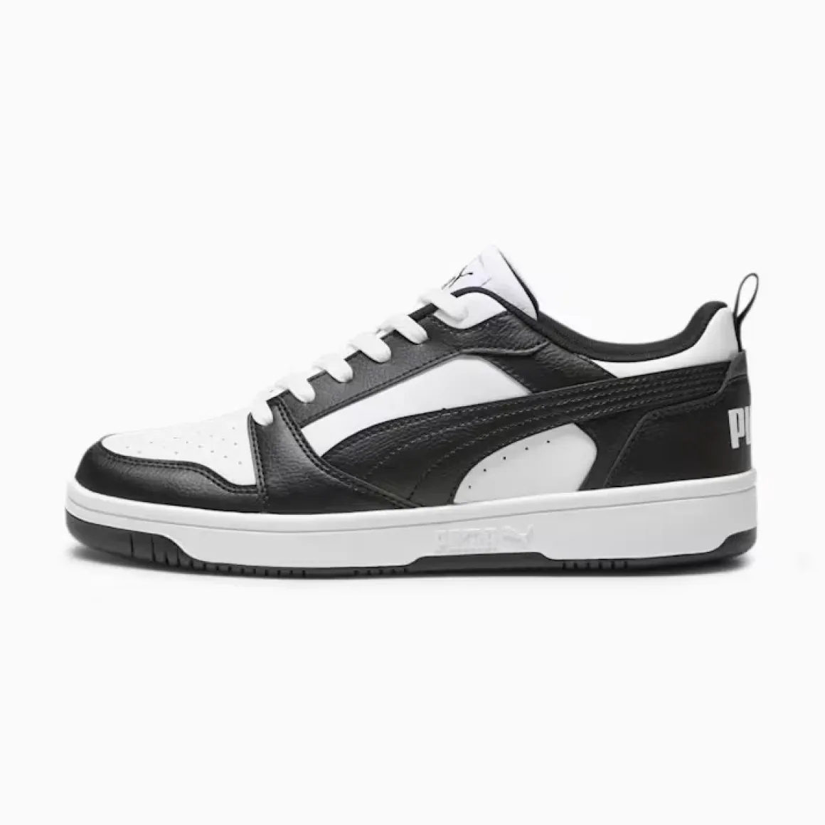 Sneakers bianche e nere da uomo Puma Rebound v6