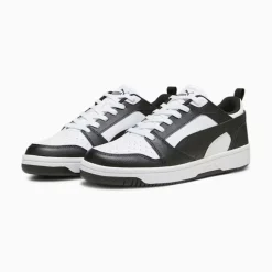 Sneakers bianche e nere da uomo Puma Rebound v6