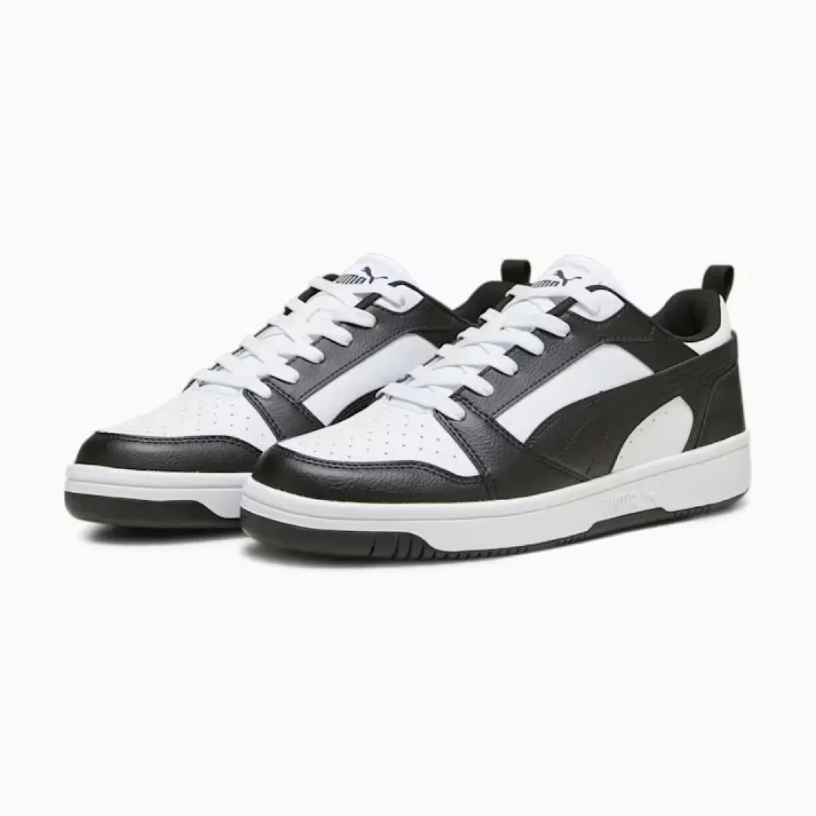 Sneakers bianche e nere da uomo Puma Rebound v6