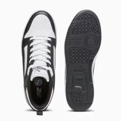 Sneakers bianche e nere da uomo Puma Rebound v6