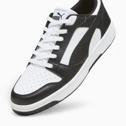 Sneakers bianche e nere da uomo Puma Rebound v6