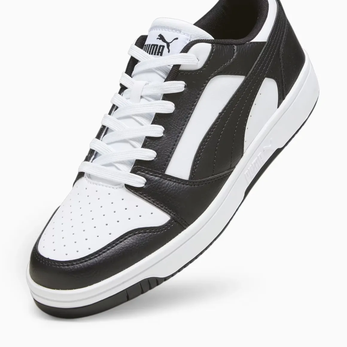 Sneakers bianche e nere da uomo Puma Rebound v6