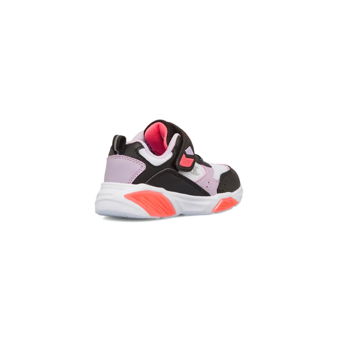 Sneakers bianche e nere Primi Passi Bambina con luci nella suola Champion Wave