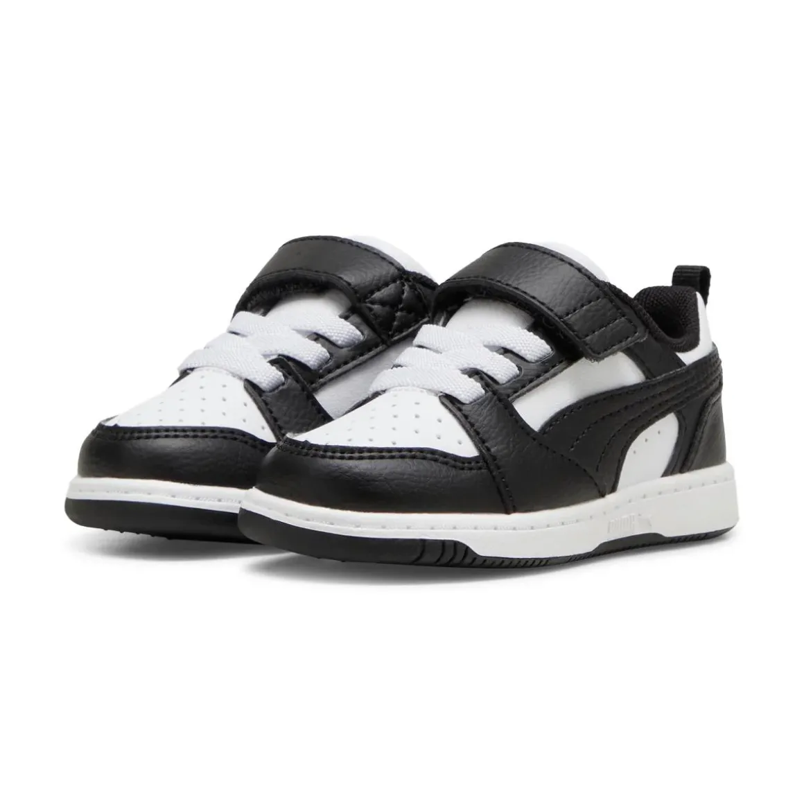Sneakers bianche e nere Primi passi Bambino con strappo Puma Rebound