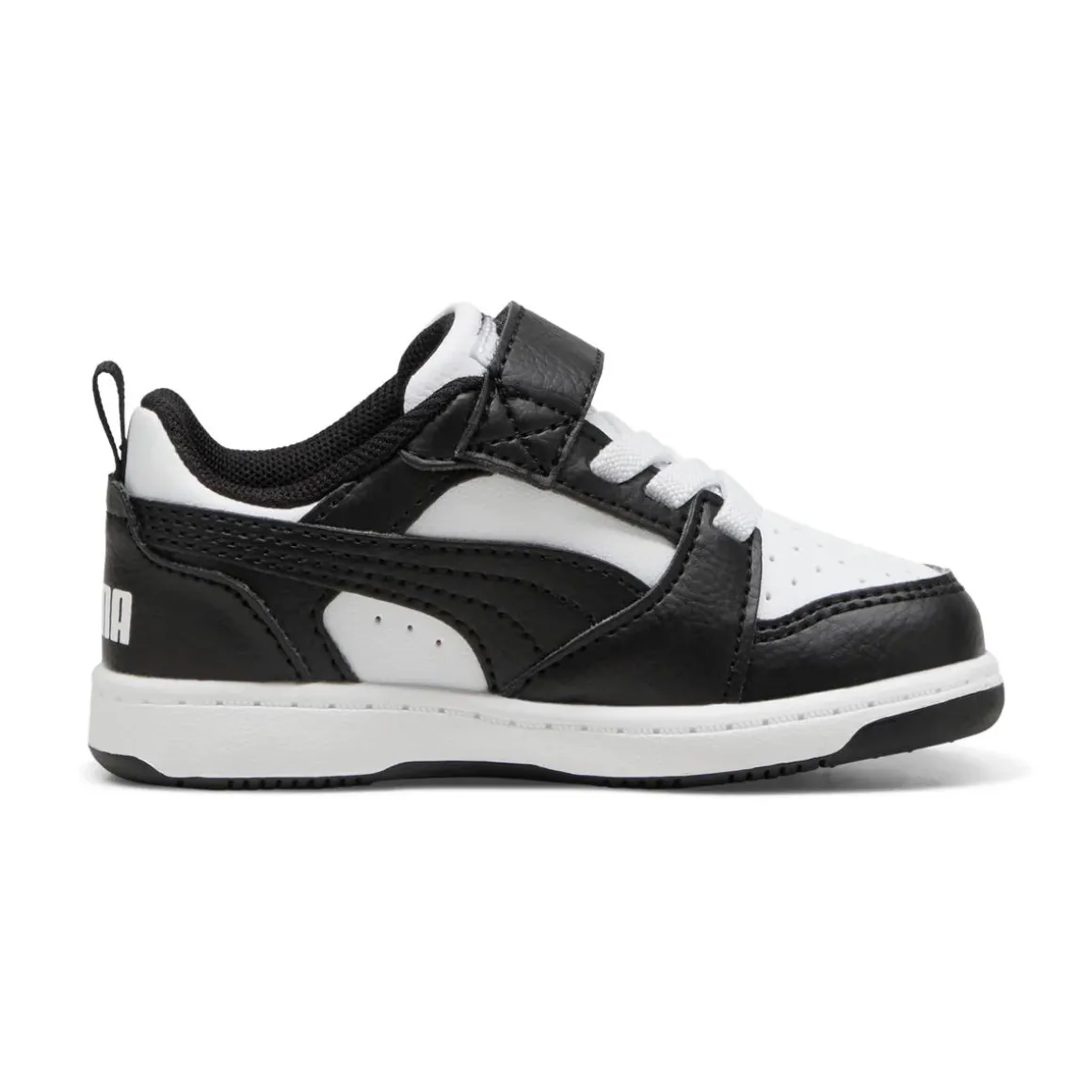 Sneakers bianche e nere Primi passi Bambino con strappo Puma Rebound