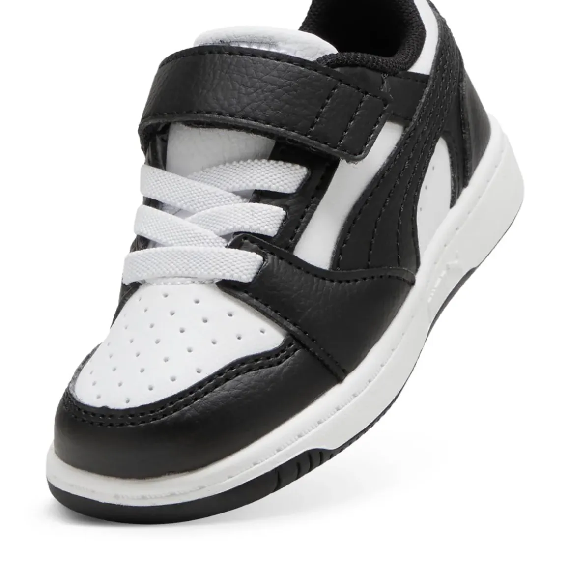 Sneakers bianche e nere Primi passi Bambino con strappo Puma Rebound