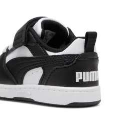 Sneakers bianche e nere Primi passi Bambino con strappo Puma Rebound