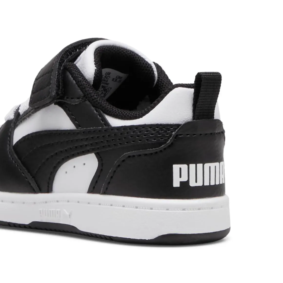 Sneakers bianche e nere Primi passi Bambino con strappo Puma Rebound