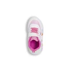 Sneakers bianche e rosa da Bambina con luci e patch Unicorno
