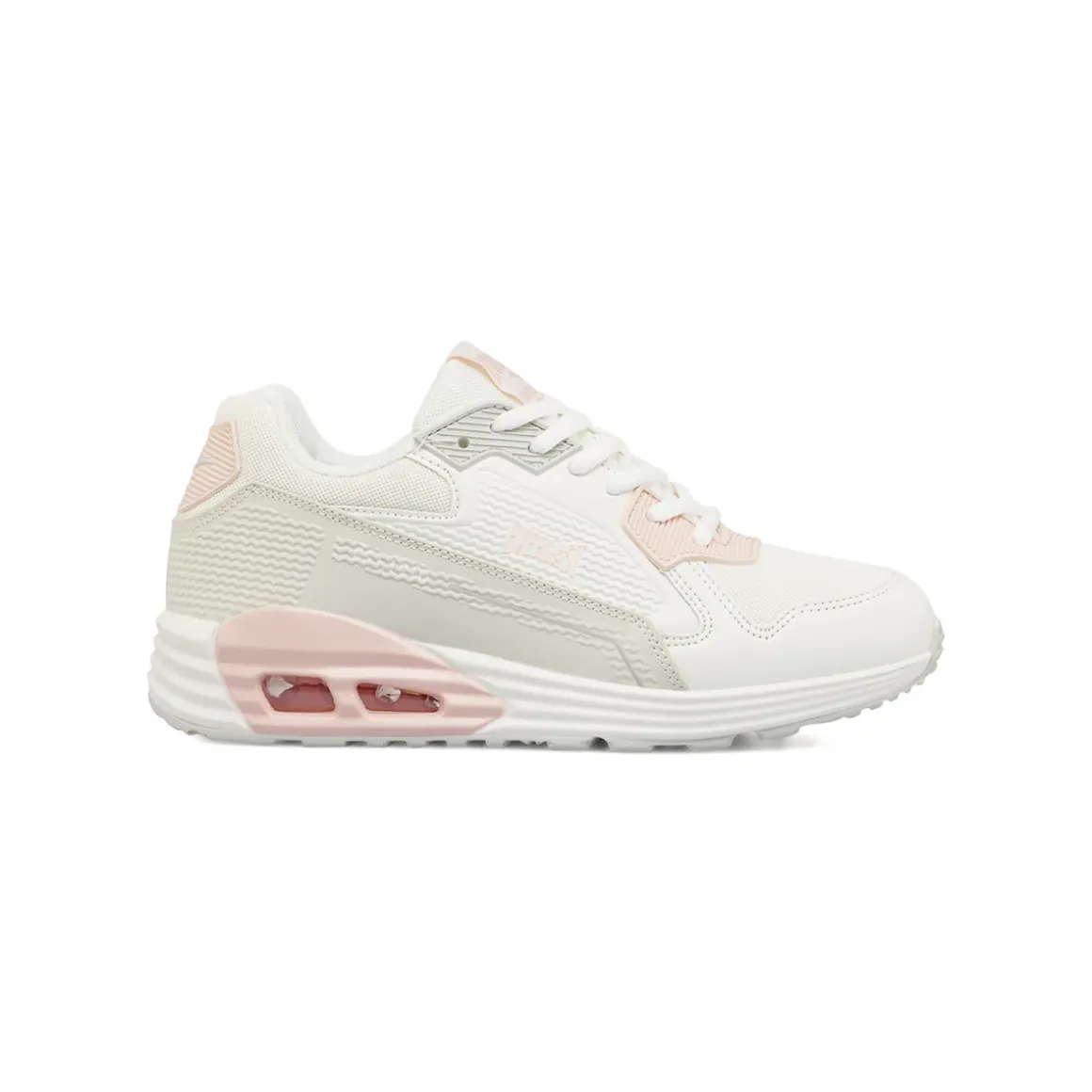 Sneakers bianche e rosa da Donna con ammortizzazione ad aria Everlast