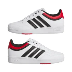 Sneakers bianche e rosse da Ragazzo adidas Hoops 4.0