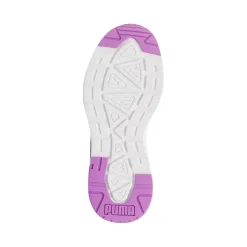 Sneakers bianche e viola da Ragazza in tessuto mesh Puma Trinity 2