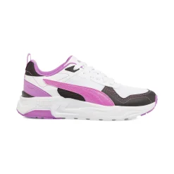 Sneakers bianche e viola da Ragazza in tessuto mesh Puma Trinity 2