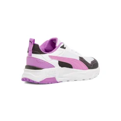 Sneakers bianche e viola da Ragazza in tessuto mesh Puma Trinity 2